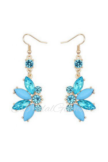 Shiny Colorful Small Butterfly Alloy Pierced Drop Earrings Fashion Female Models Cute Women Vintage Jewelry