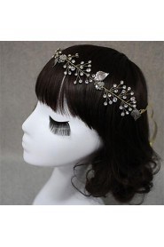 Women Rhinestone Alloy Leaf Headbands/Flowers With Wedding/Party Headpiece