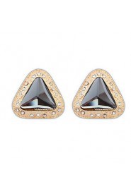 Best Gift For Girlfriend Pure Hand-made Elegant Statement Triangle Earrings For Women Party Wedding