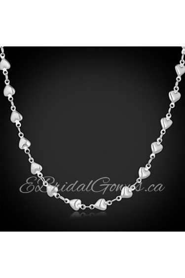 New Cool Women's 316L Titanium Steel Hearts Link Chain Necklace High Quality Jewelry Gift for Women