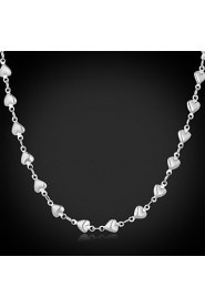 New Cool Women's 316L Titanium Steel Hearts Link Chain Necklace High Quality Jewelry Gift for Women