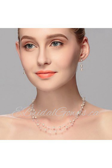 Jewelry Set Women's Anniversary / Wedding / Engagement / Birthday / Gift / Party / Daily / Special Occasion Jewelry Sets Imitation Pearl