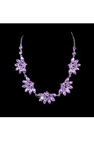 Jewelry Set Women's Birthday / Gift / Party / Special Occasion Jewelry Sets Alloy Rhinestone / Cubic Zirconia Earrings / NecklacesAs the