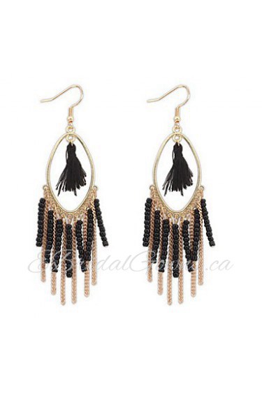 Bohemian Fashion Pearl Tassel Earrings