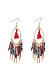 Bohemian Fashion Pearl Tassel Earrings