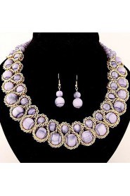 Jewelry Set Women's Daily Jewelry Sets Imitation Pearl / Alloy Earrings / Necklaces Gold