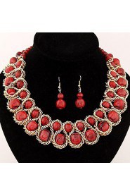 Jewelry Set Women's Daily Jewelry Sets Imitation Pearl / Alloy Earrings / Necklaces Gold