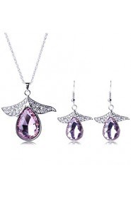 Jewelry Set Women's Party Jewelry Sets Alloy Crystal / Rhinestone Necklaces / Earrings