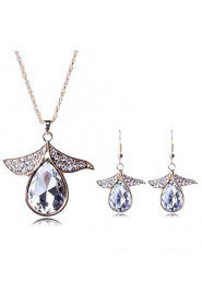 Jewelry Set Women's Party Jewelry Sets Alloy Crystal / Rhinestone Necklaces / Earrings