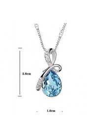 925 Angle Tear Crystal Pendants