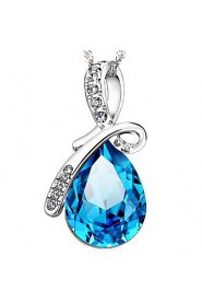 925 Angle Tear Crystal Pendants