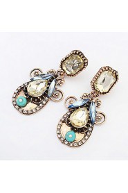 New Fashion Women/Girl's Simulated Diamond Pierced Drop Dangle Earrings Jewelry