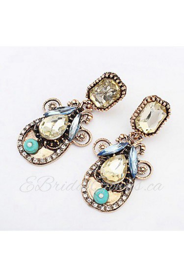 New Fashion Women/Girl's Simulated Diamond Pierced Drop Dangle Earrings Jewelry