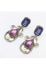 New Fashion Women/Girl's Simulated Diamond Pierced Drop Dangle Earrings Jewelry