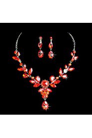 Jewelry Set Women's Birthday / Gift / Party / Special Occasion Jewelry Sets Alloy Rhinestone / Cubic Zirconia Necklaces / EarringsAs the