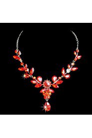 Jewelry Set Women's Birthday / Gift / Party / Special Occasion Jewelry Sets Alloy Rhinestone / Cubic Zirconia Necklaces / EarringsAs the