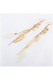 New Fashion Jewelry Feather Dangle Tassel Earring Mix Color Gift For Women Girl