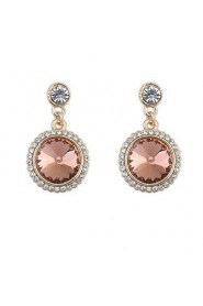 Fashion Paragraph Hot Selling Earrings Double Side Shining Round Rhinestone Drop Earrings Pearl Shped Earrings For Women