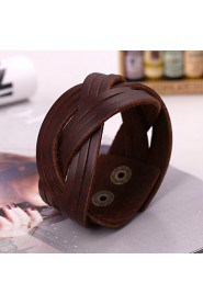 European Style Genuine Leather Factory Direct Sales Bracelet(Brown)(1Pc)