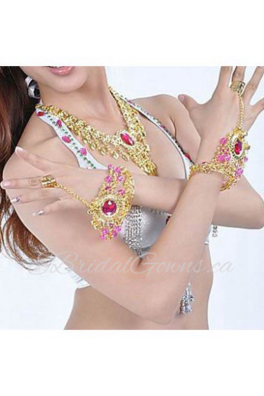 Metal With Rhinestone Belly Dance Jewelry Set More Colors Available