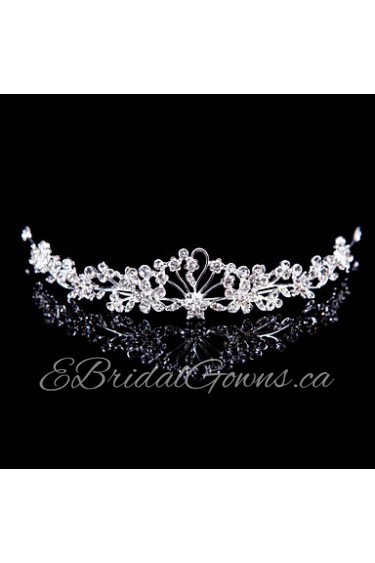 Fashion Women Alloy Tiaras With Rhinestone Wedding/Party Headpiece