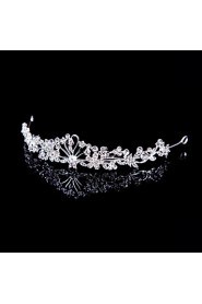 Fashion Women Alloy Tiaras With Rhinestone Wedding/Party Headpiece