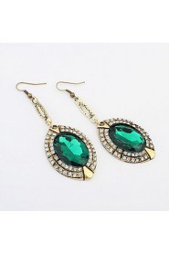 Tibetan Silver Bohemian Green Beads Retro Vintage Drop Earrings For Women Teens Girls New Jewelry