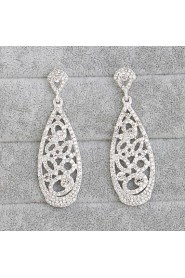 Hoop Earrings Women's Alloy Earring Rhinestone