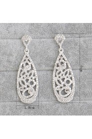 Hoop Earrings Women's Alloy Earring Rhinestone