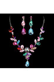 Jewelry Set Women's Birthday / Gift / Party / Special Occasion Jewelry Sets Alloy Rhinestone / Cubic Zirconia Necklaces / EarringsAs the