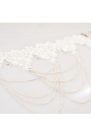 Women's White Lace Tassel Choker Necklace Anniversary / Daily / Special Occasion / Office & Career