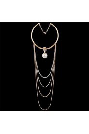 Women's Alloy Necklace Daily Imitation Pearl-61161075