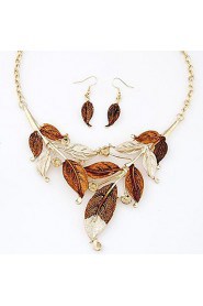 Jewelry Set Women's Daily Jewelry Sets Alloy Necklaces / Earrings Gold