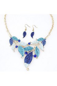 Jewelry Set Women's Daily Jewelry Sets Alloy Necklaces / Earrings Gold