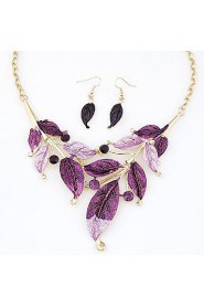 Jewelry Set Women's Daily Jewelry Sets Alloy Necklaces / Earrings Gold