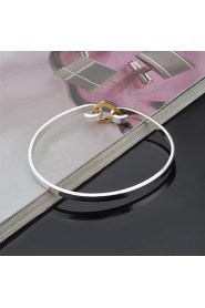 Women's Cuff Bracelet Silver Non Stone