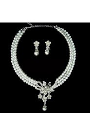 Jewelry Set Women's Anniversary / Wedding / Engagement / Birthday / Gift / Party / Special Occasion Jewelry Sets AlloyImitation Pearl /