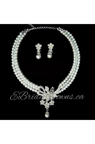 Jewelry Set Women's Anniversary / Wedding / Engagement / Birthday / Gift / Party / Special Occasion Jewelry Sets AlloyImitation Pearl /