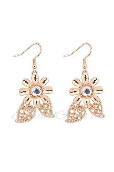 The New Hollow Flower Earrings Elegant Value