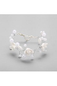 Women's Cuff Bracelet Imitation Pearl/Alloy Imitation Pearl