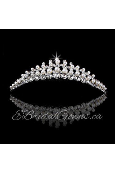 Gorgeous Rhinestones Wedding/Party Headpieces/Tiaras with Imitation Pearls