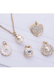 Jewelry Set Women's Anniversary / Birthday / Gift / Party / Daily / Special Occasion Jewelry Sets Alloy Imitation Pearl / Rhinestone