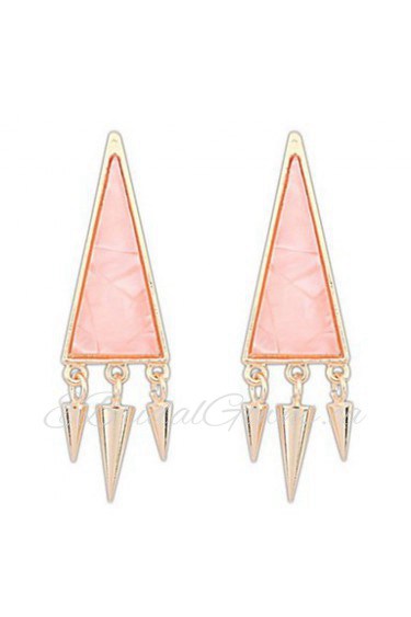 Fashion Punk Style Retro Geometric Triangle Earrings Vintage Women Jewelry