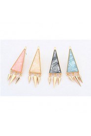 Fashion Punk Style Retro Geometric Triangle Earrings Vintage Women Jewelry