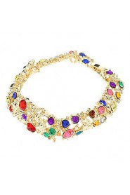 Jewelry Set Women's Party Jewelry Sets Alloy / Rhinestone Rhinestone Necklaces / Bracelets / Earrings Gold