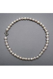 Elegant A Freshwater Pearl Jewelry Set, Including Necklace, Bracelet And Earrings