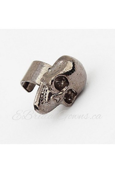 Fashion Punk Style Single Small Skull Clip-On Ears Special Earrings for Women Man Party Jewelry