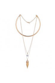 Women's Alloy Necklace Daily Crystal