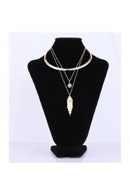 Women's Alloy Necklace Daily Crystal-61161048