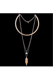 Women's Alloy Necklace Daily Crystal-61161048